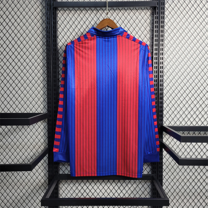 1991-92 FC Barcelona Home Long Sleeve Kit