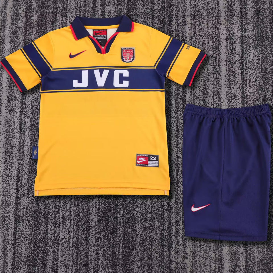 1995/97 Arsenal Away Short Sleeve Retro Kids Jersey