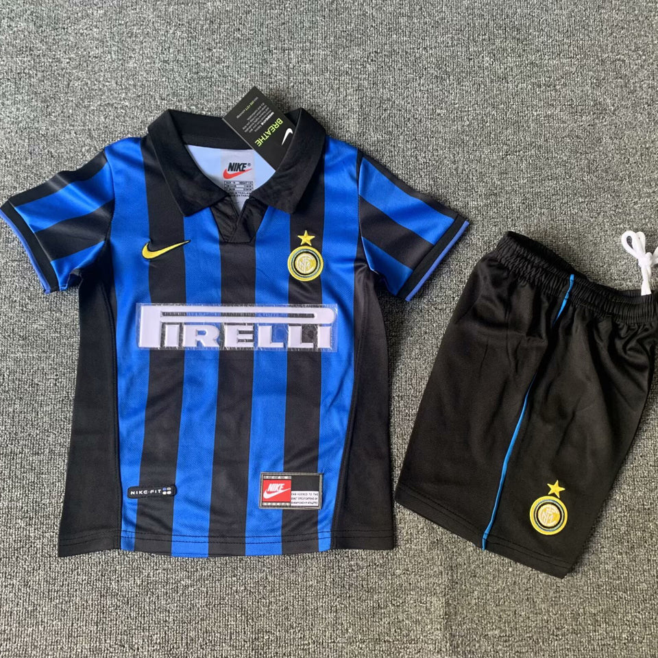 1998/99 Inter Milan Home Short Sleeve Retro Kids Jersey
