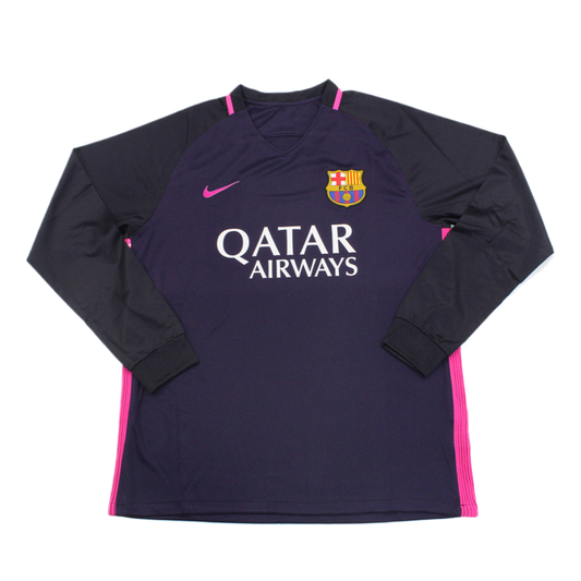 2016-17 FC Barcelona Away Long Sleeve Kit