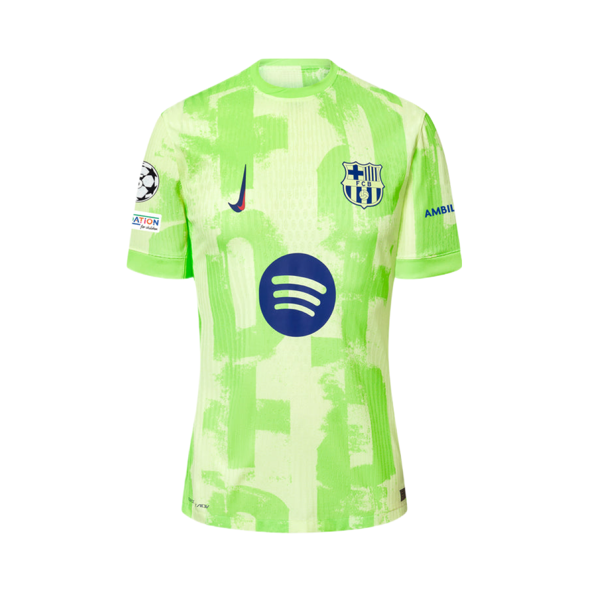 2024-25 FC Barcelona Third Kit Logo Spotify