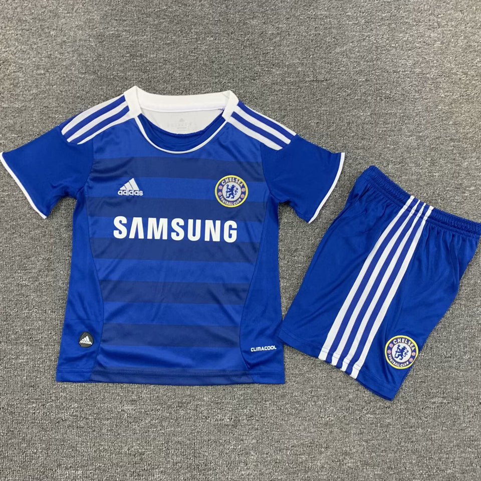2011/12 Chelsea Home Short Sleeve Retro Kids Jersey