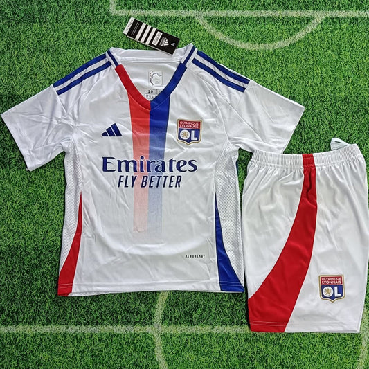 2024/25 Lyon Home Short Sleeve Jersey for Kids