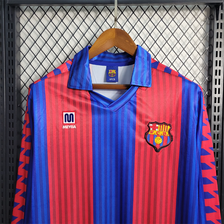 1991-92 FC Barcelona Home Long Sleeve Kit