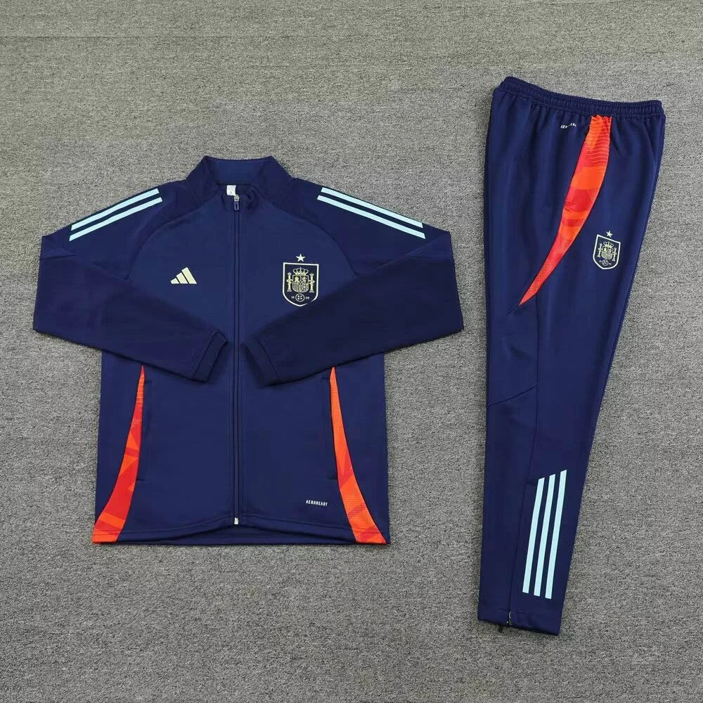 2025-2026 Spain Dark Blue Tracksuit