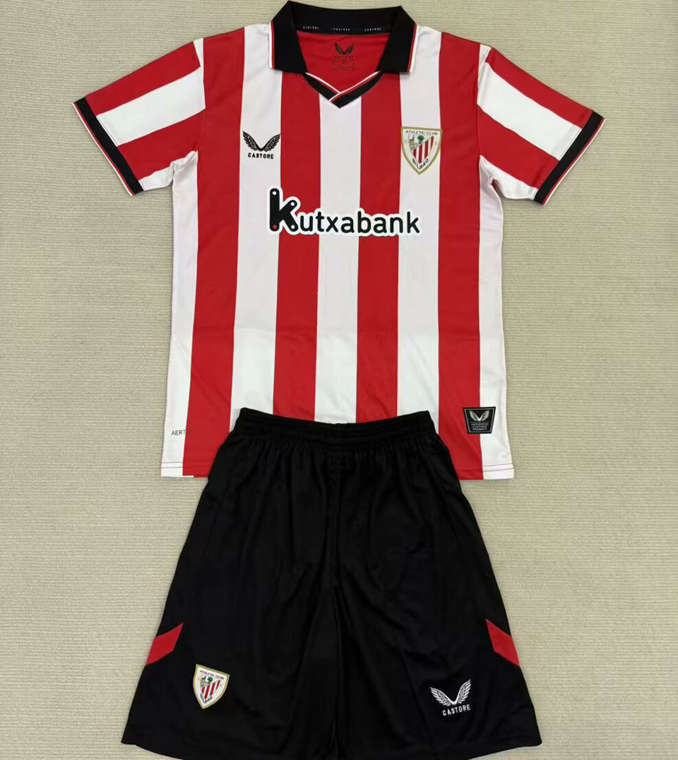 2025/26 Bilbao AT Home Short Sleeve Jersey for Kids