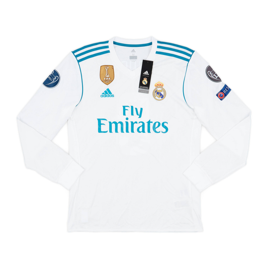 2017-18 Real Madrid CF Home Long Sleeve Kit