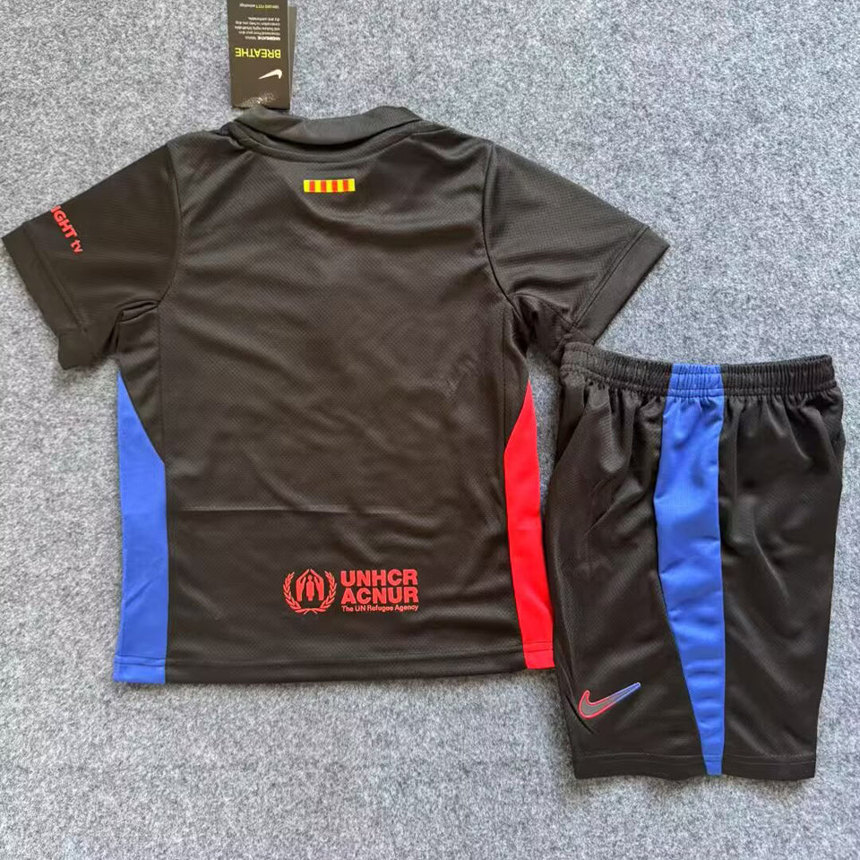 2024/25 Barcelona Away Short Sleeve Kids Jersey