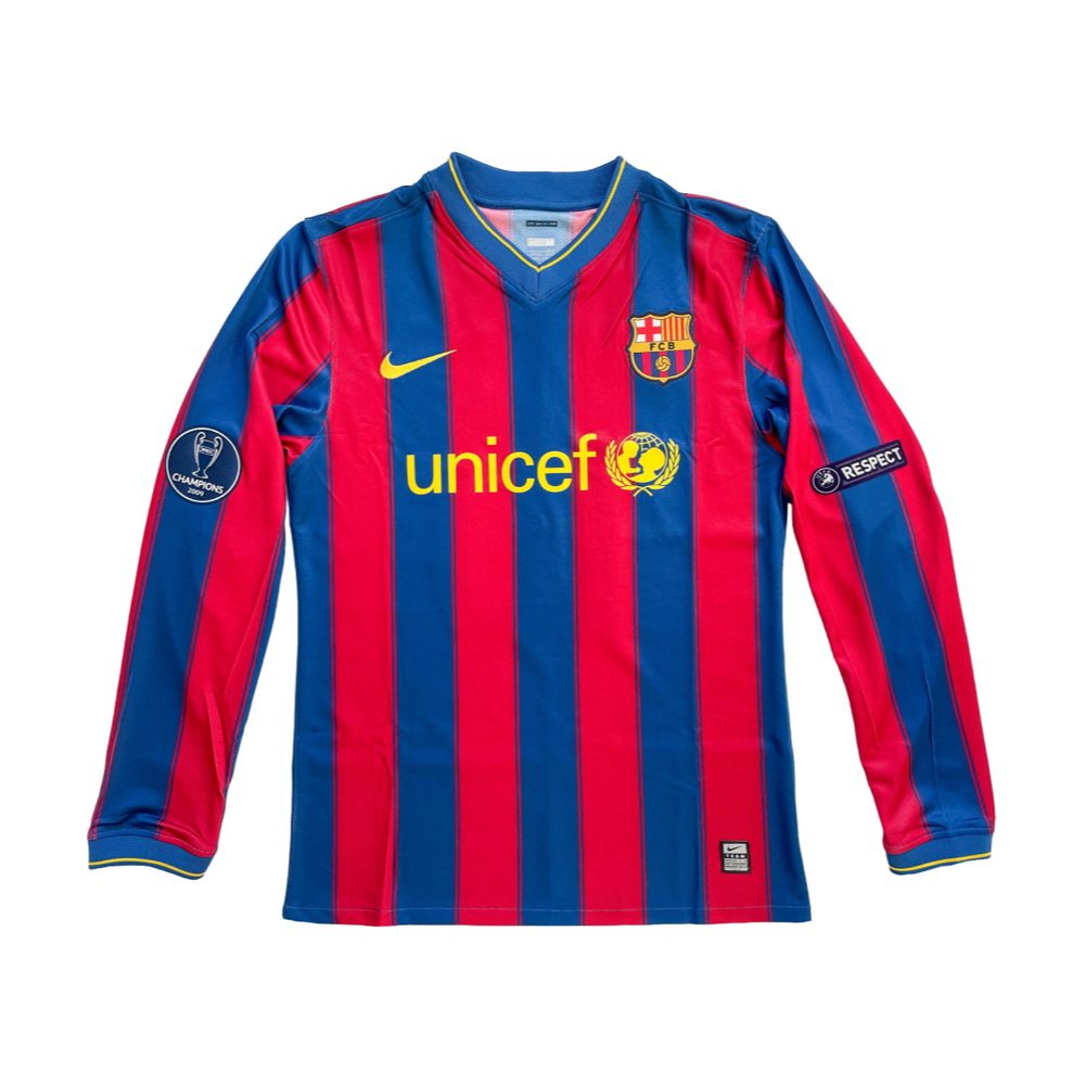 2009-10 FC Barcelona Home Long Sleeve Kit