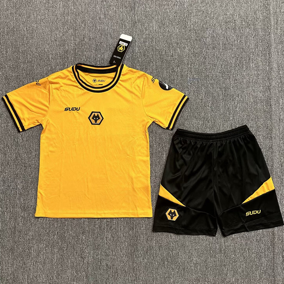 2024/25 Wolves Home Short Sleeve Kids Jersey