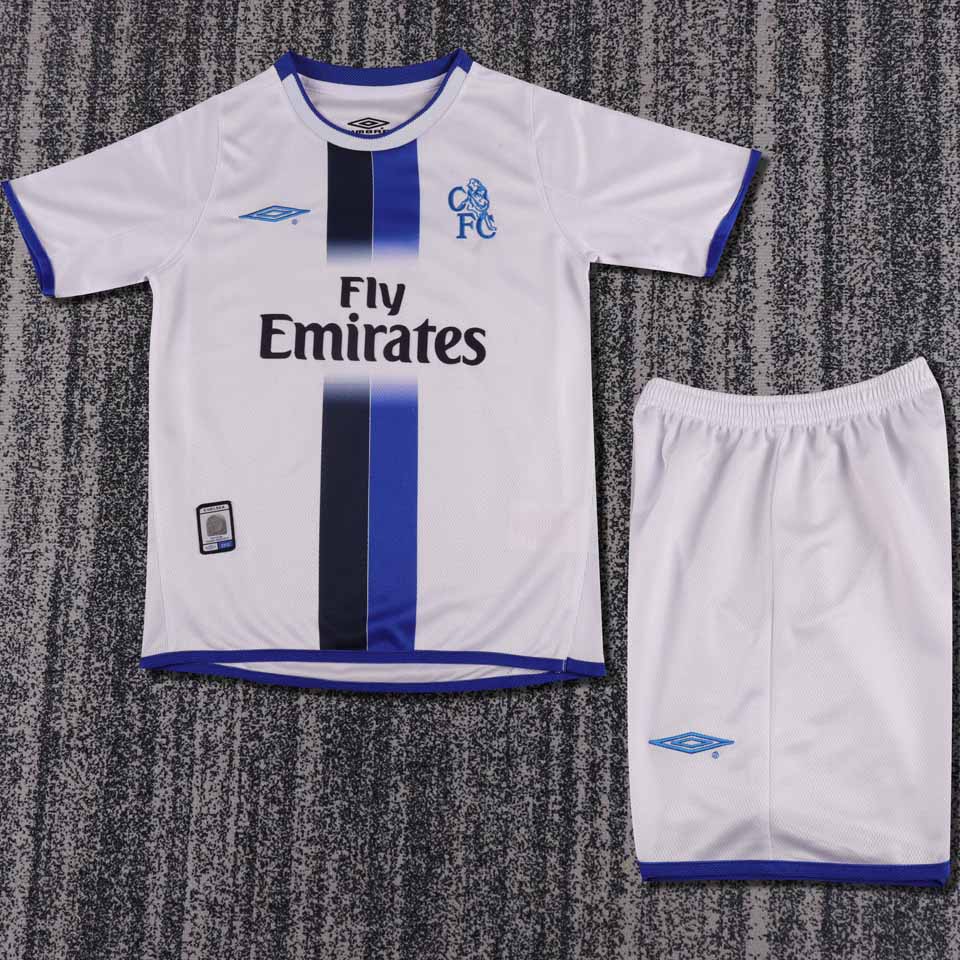 2003/05 Chelsea Away Short Sleeve Retro Kids Jersey