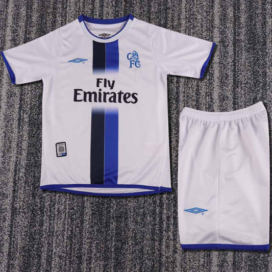 2003/05 Chelsea Away Short Sleeve Retro Kids Jersey