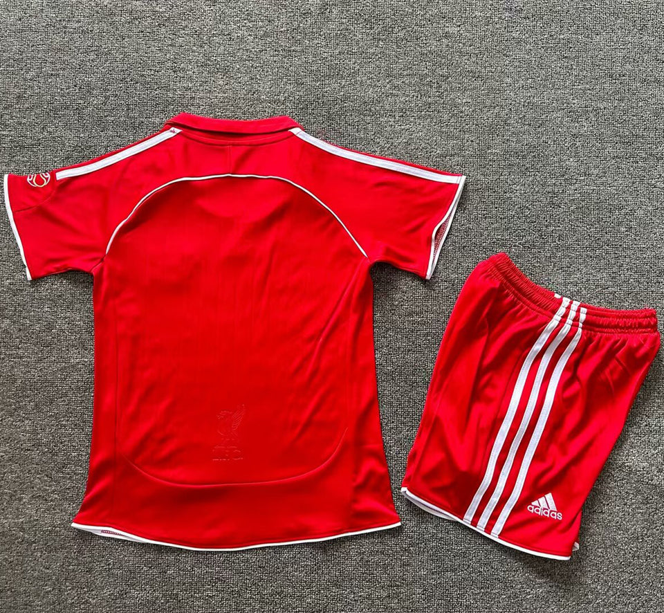2006/08 Liverpool Home Short Sleeve Retro Kids Jersey