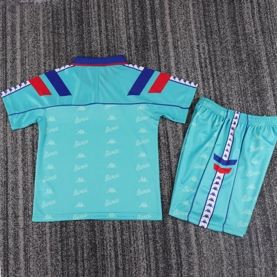 1992/95 Barcelona Away Short Sleeve Retro Kids Jersey