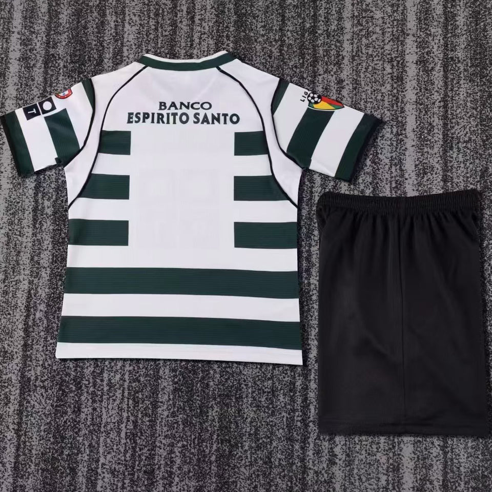2001/03 Lisbon Home Short Sleeve Retro Kids Jersey