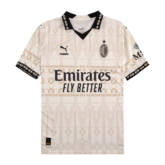2023-24 AC Milan x Pleasures Kit Special Edition Beige