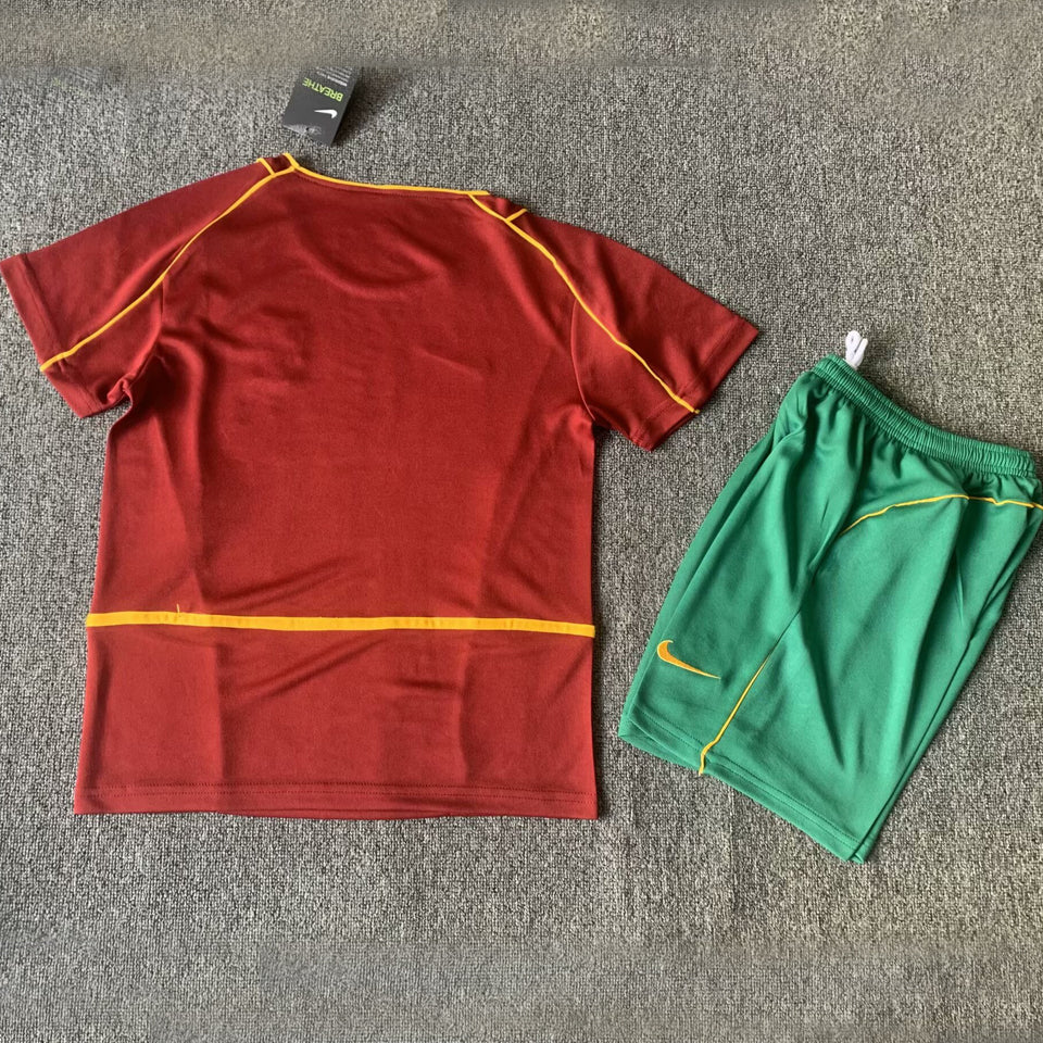 2002 Portugal Home Children's National Team Retro