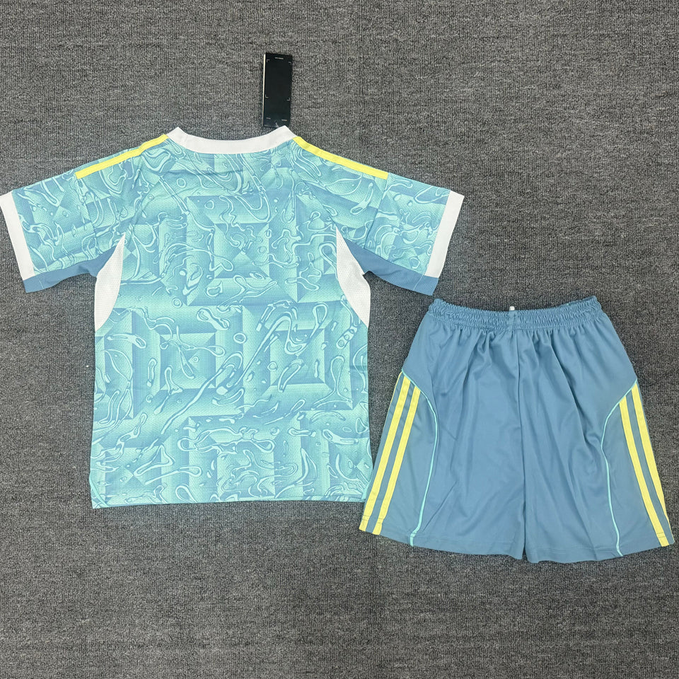 2025/26 Juventus Away Short Sleeve Kids Jersey