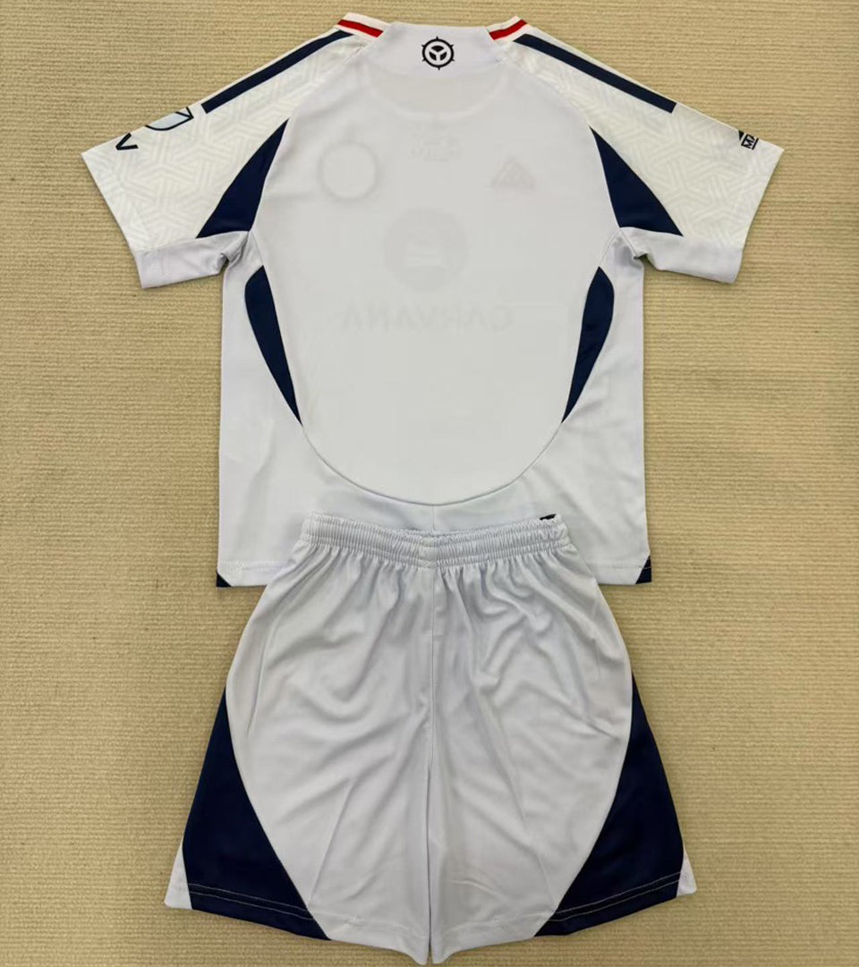 2025/26 Chicago Fire Away Short Sleeve Kids Jersey