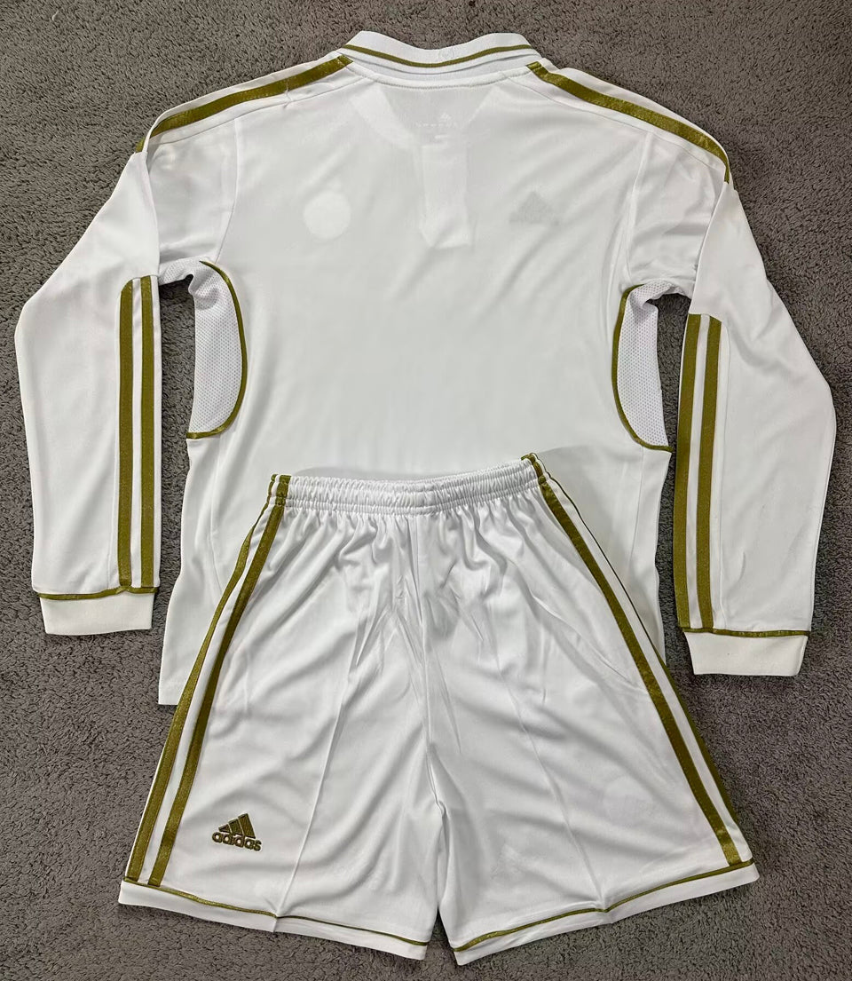 2011/12 Real Madrid Home Long Sleeve Retro Kids Jersey