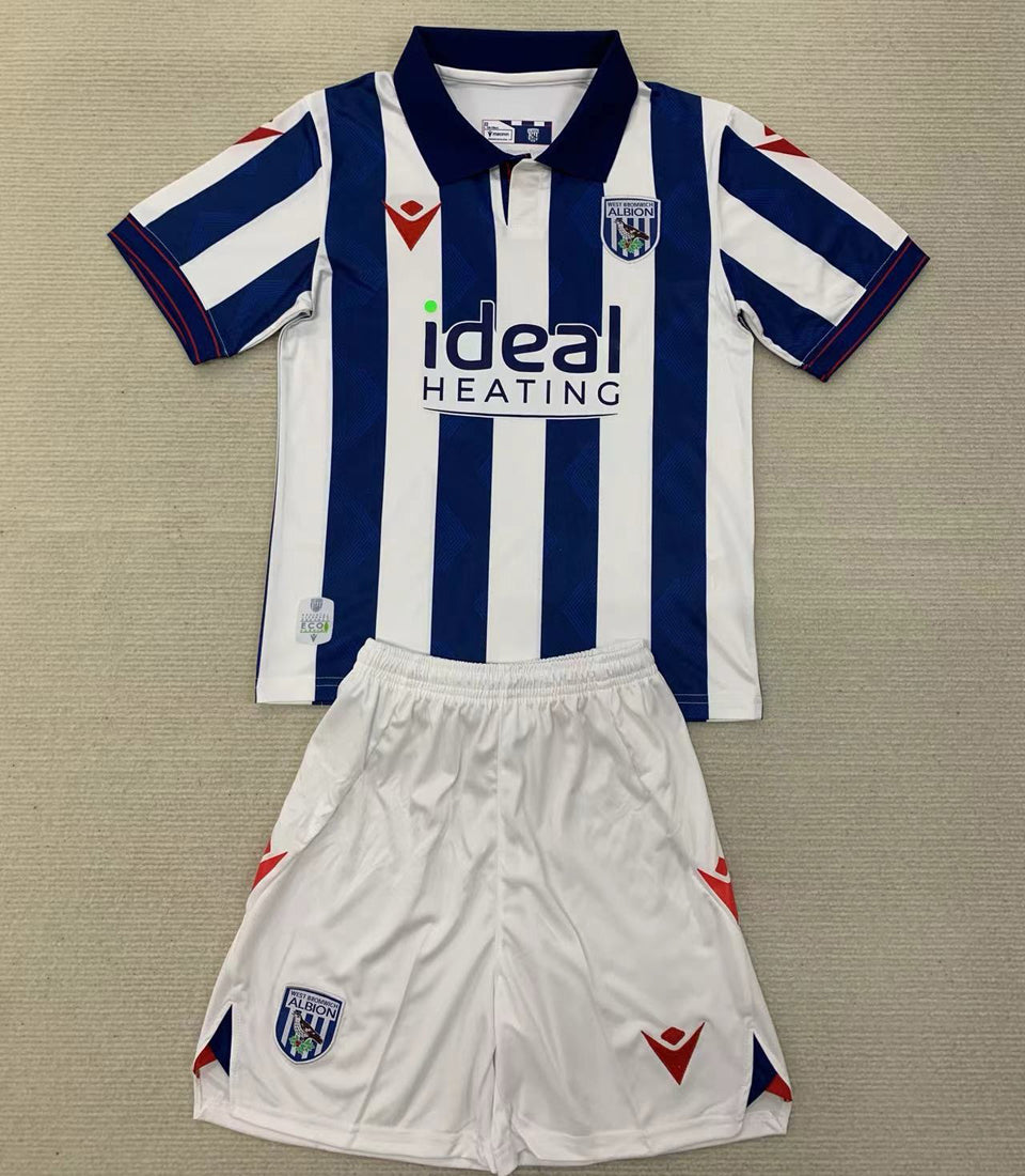 2024/25 West Bromwich Albion Home Short Sleeve Kids Jersey