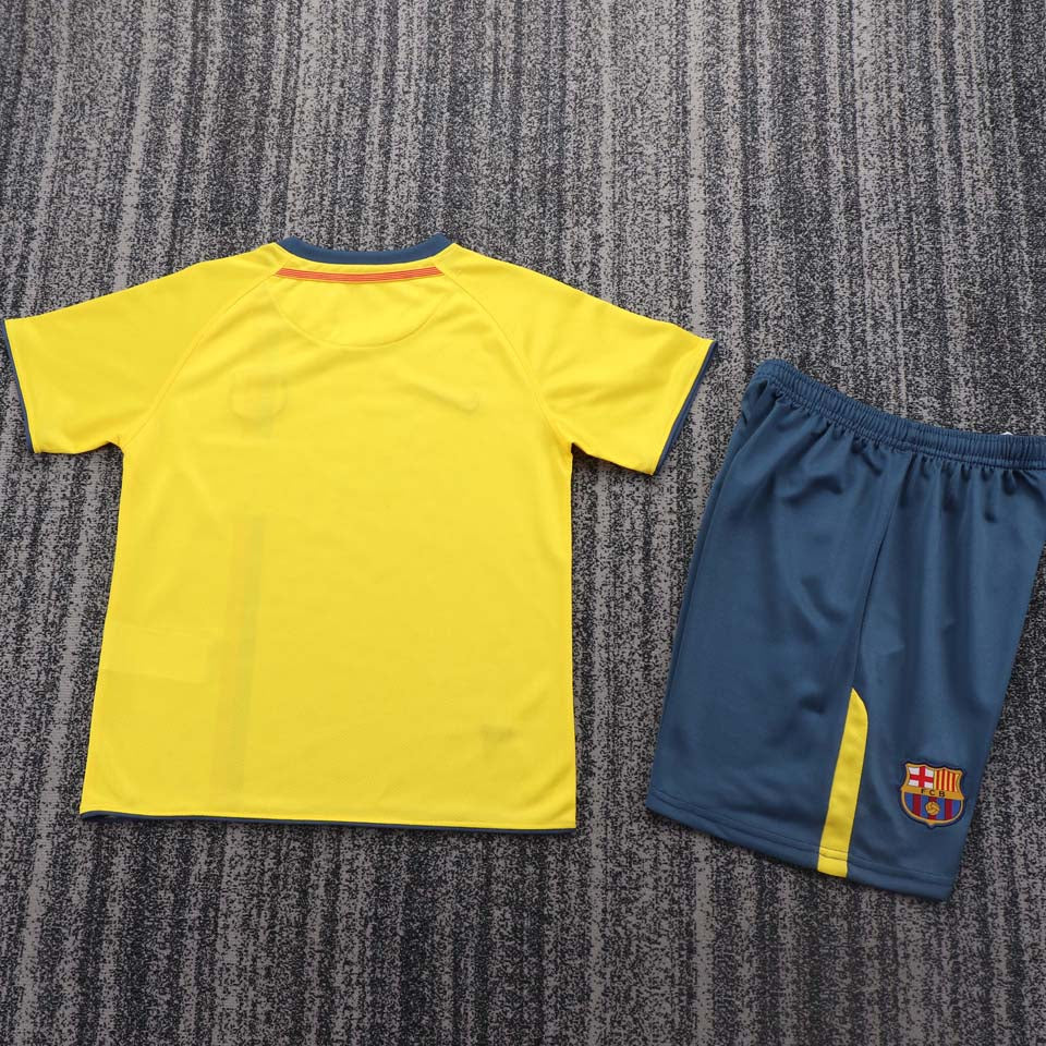 2008/09 Barcelona Away Short Sleeve Retro Kids Jersey