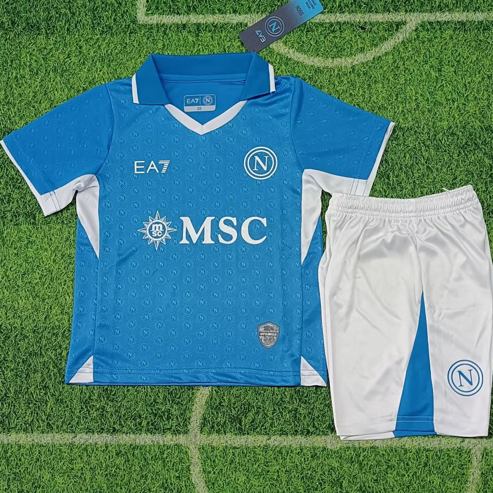 2024/25 Napoli Home Short Sleeve Jersey for Kids
