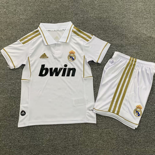 2011/12 Real Madrid Home Short Sleeve Retro Kids Jersey