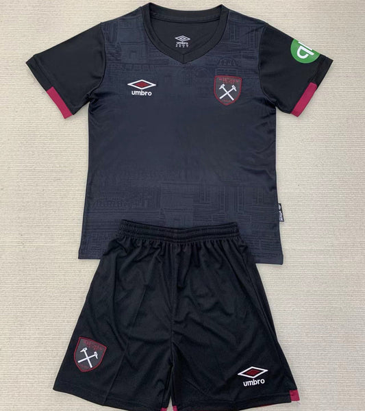2024/25 West Ham Away Short Sleeve Kids' Jersey