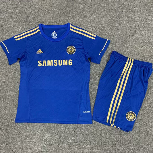 2012/13 Chelsea Home Short Sleeve Retro Kids Jersey