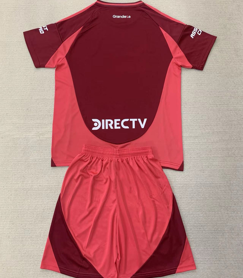 2024/25 River Plate Away Short Sleeve Kids Jersey