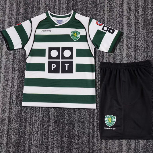 2001/03 Lisbon Home Short Sleeve Retro Kids Jersey