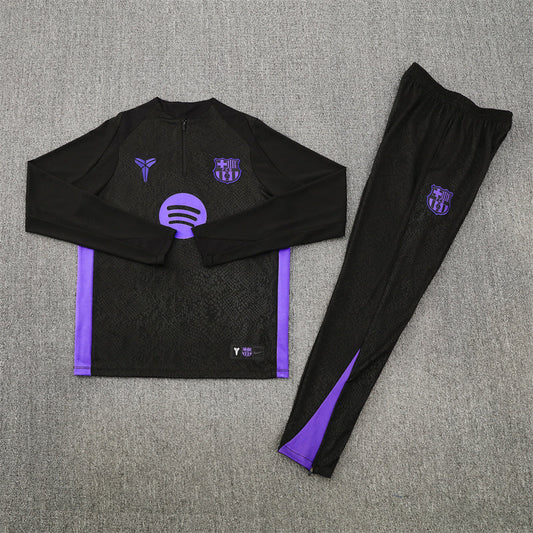 Barcelona Black & Purple KIDS Tracksuit