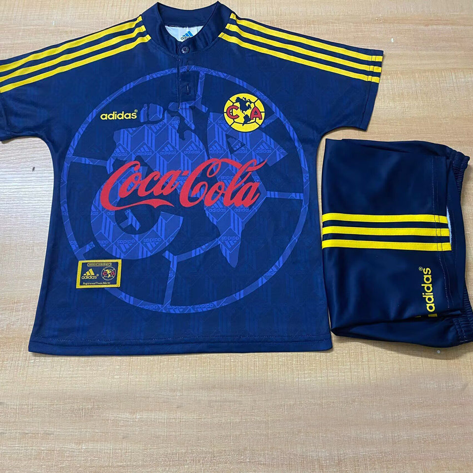 1998/99 Club America Away Short Sleeve Retro Kids Jersey