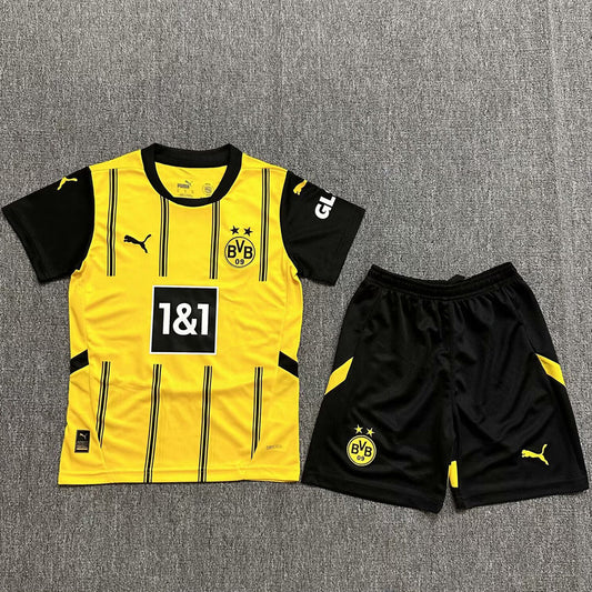 2024/25 Borussia Dortmund Home Short Sleeve Kids Jersey