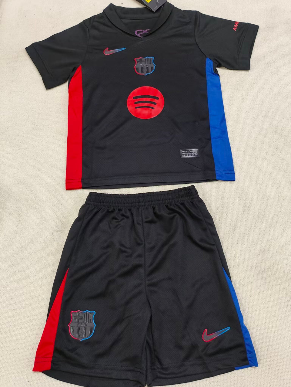 2024/25 Barcelona Away Short Sleeve Kids Jersey