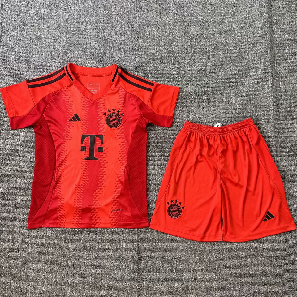 2024/25 Bayern Munich Home Short Sleeve Jersey for Kids