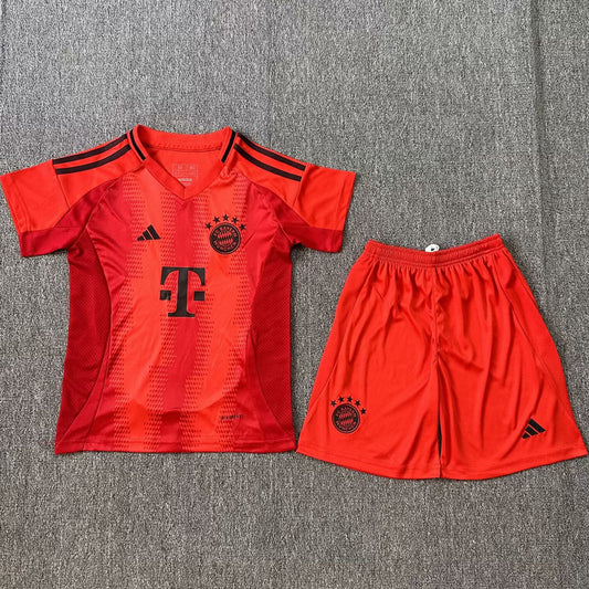 2024/25 Bayern Munich Home Short Sleeve Jersey for Kids
