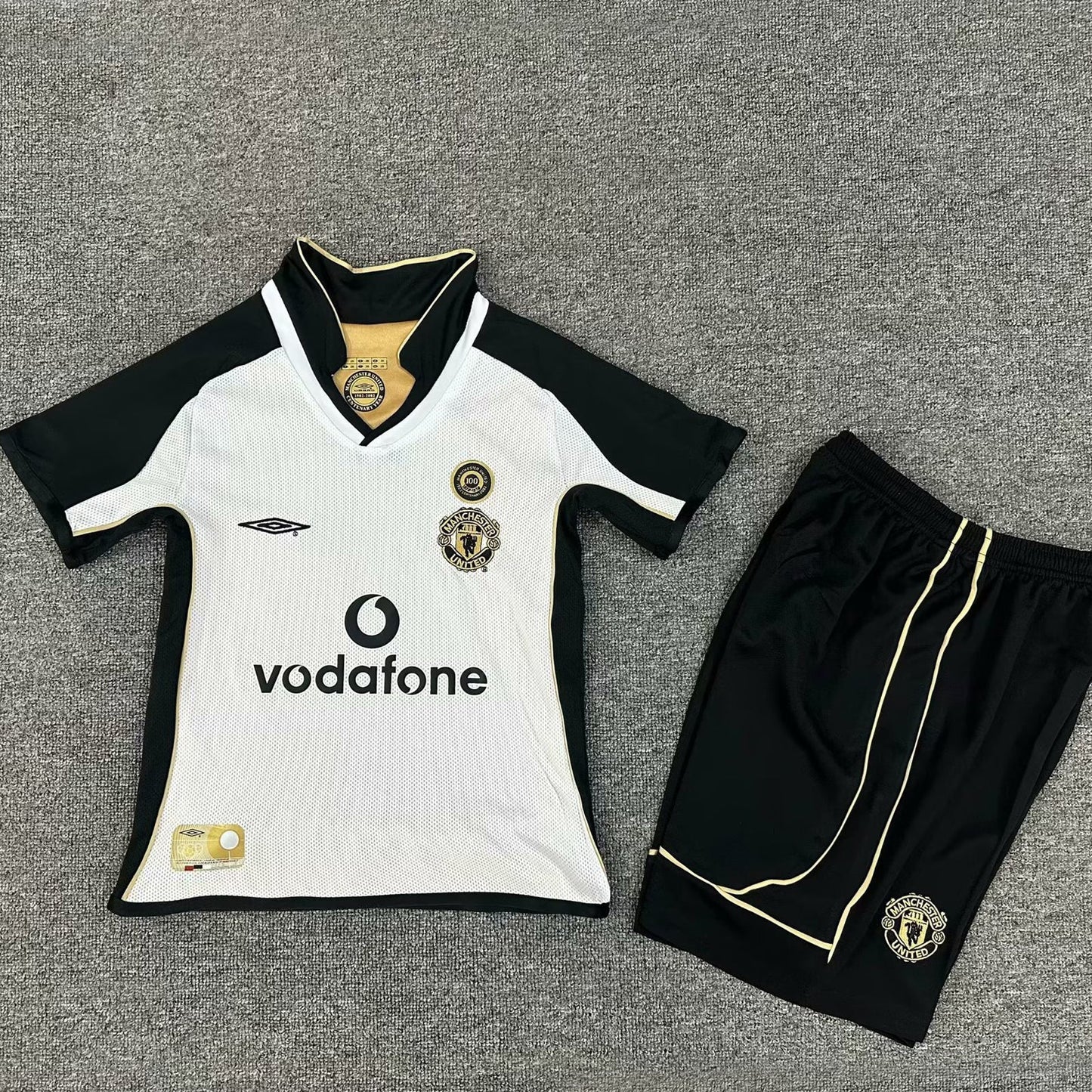 2001/02 Manchester United Special Short Sleeve Retro Kids Jersey