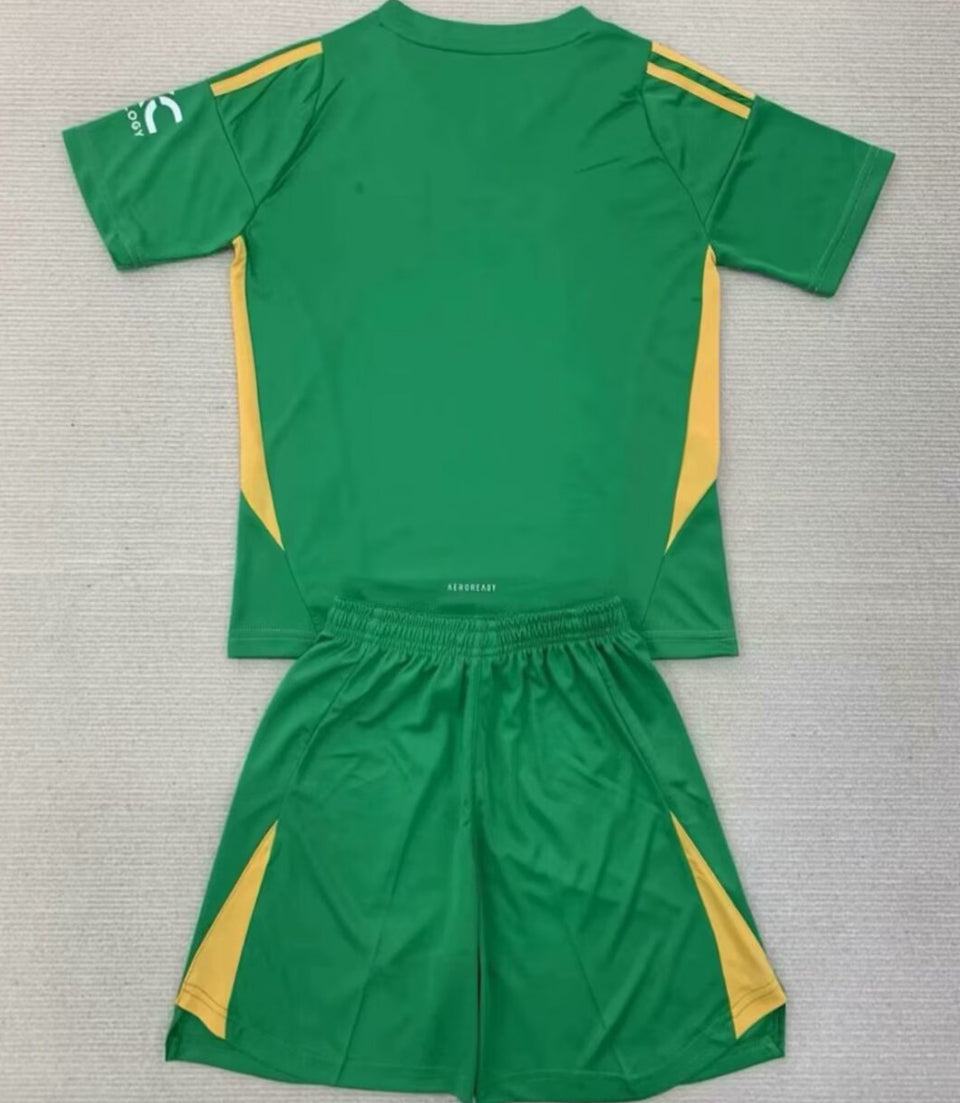 2024/25 Manchester United Goalkeeper Short Sleeve Jersey for Kids