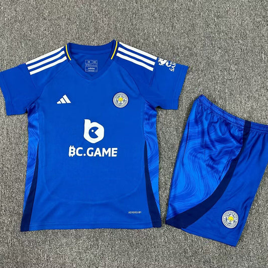 2024/25 Leicester City Home Short Sleeve Kids Jersey