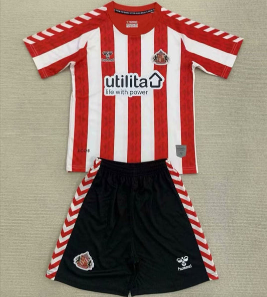 2024/25 Sunderland Home Short Sleeve Kids Jersey