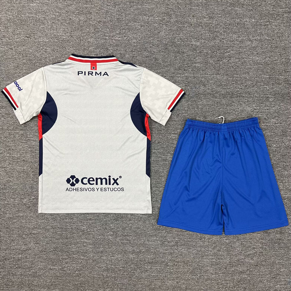 Cruz Azul 2025/26 Away Short Sleeve Kids' Jersey