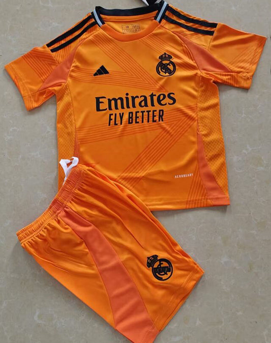 2024/25 Real Madrid Away Short Sleeve Kids Jersey