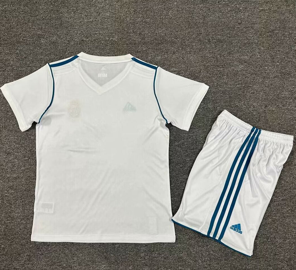 2017/18 Real Madrid Home Short Sleeve Retro Kids Jersey