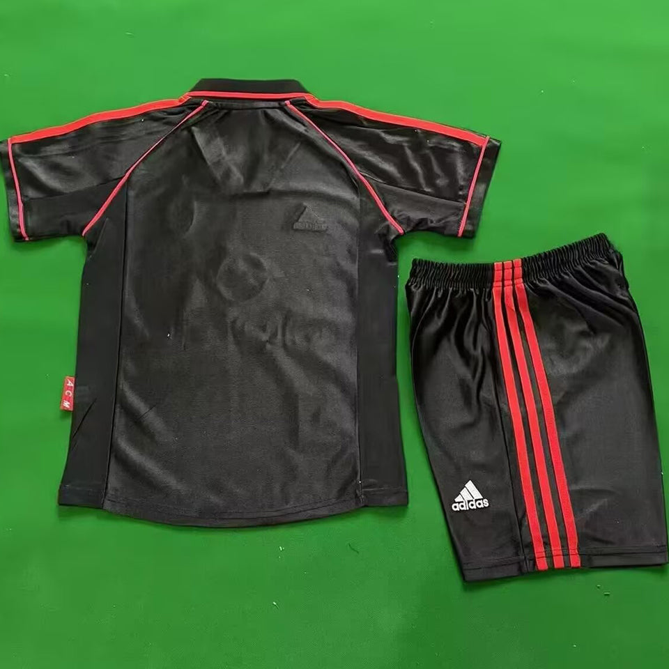 1998/99 AC Milan Third Short Sleeve Retro Kids Jersey