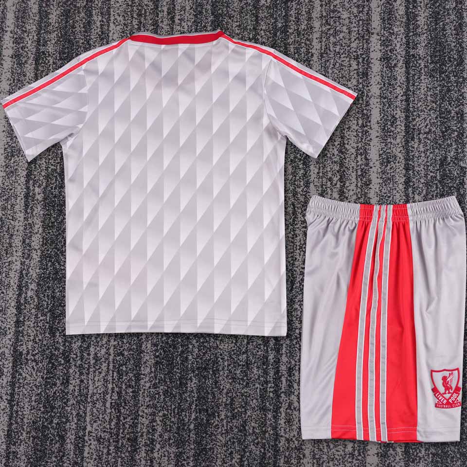 1989/91 Liverpool Away Short Sleeve Retro Kids Jersey