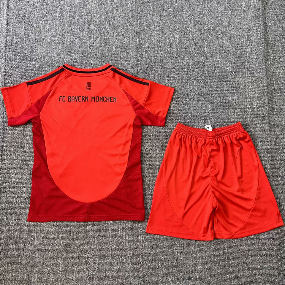 2024/25 Bayern Munich Home Short Sleeve Jersey for Kids