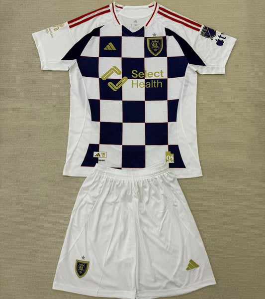 2025/26 Real Salk Lake Away Short Sleeve Kids Jersey