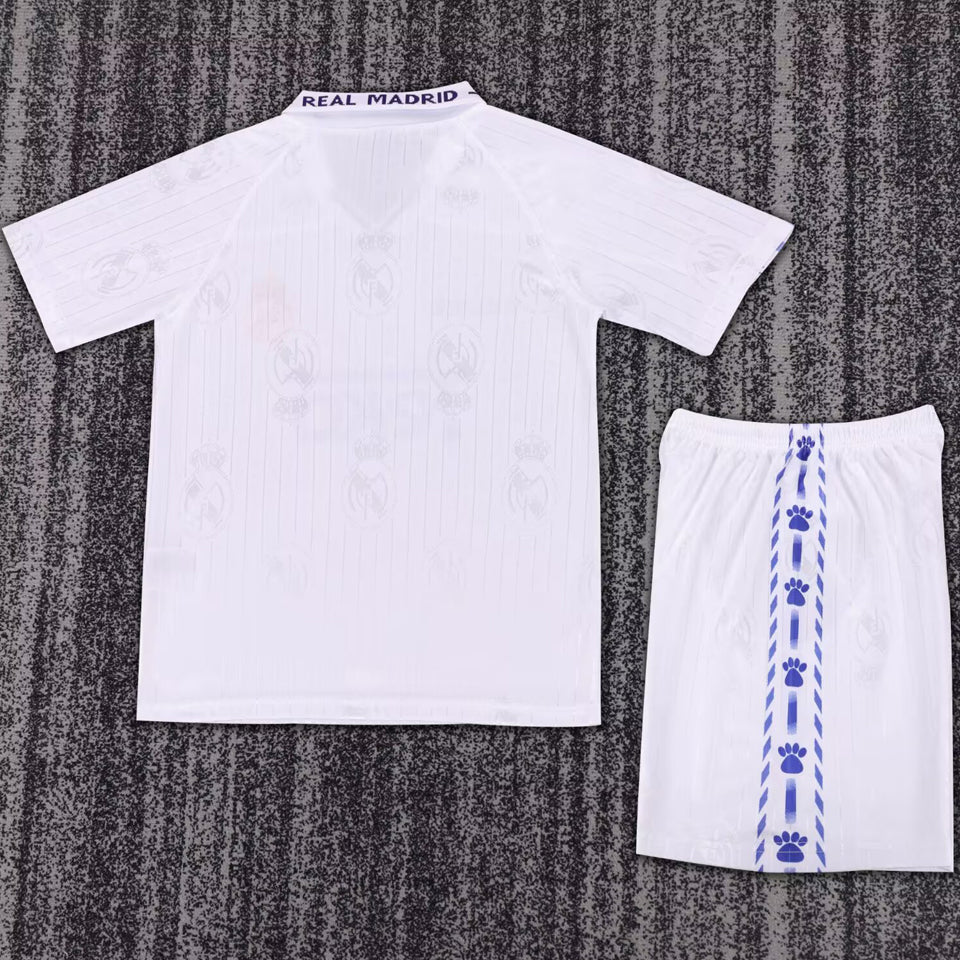 1966/97 Real Madrid Home Short Sleeve Retro Kids Jersey